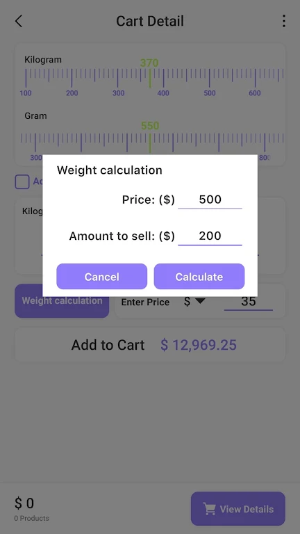 Digital scale to weight grams Screenshot2