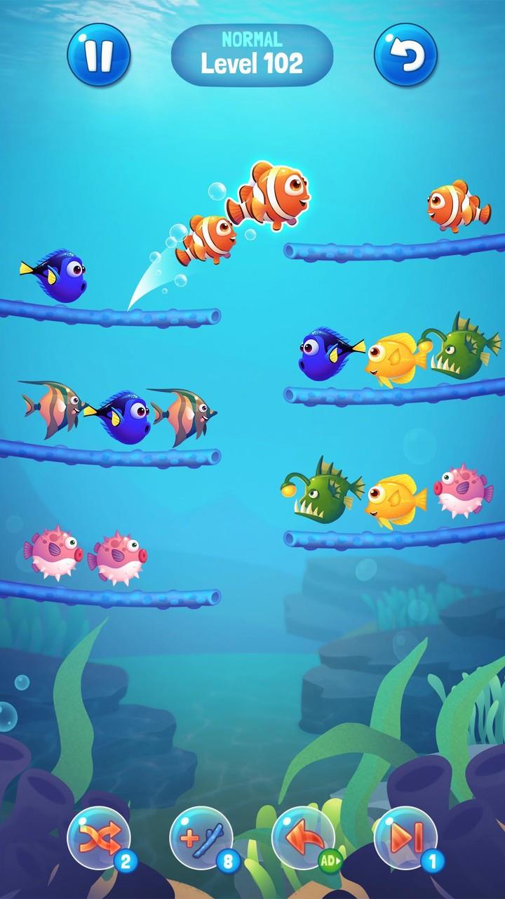 Fish Sort Puzzle - Color Fish Screenshot2