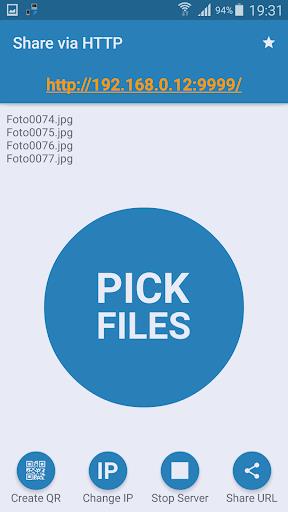 Share via HTTP - File Transfer Screenshot2