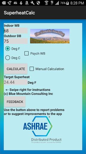 HVAC Superheat Calculator Screenshot1