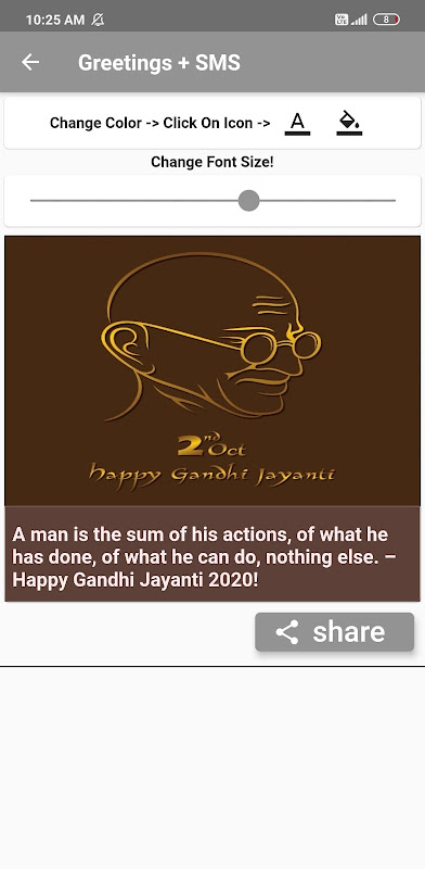 Gandhi Jayanti Photos Images Messages Status Screenshot3