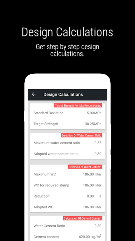 Concrete Mix Design IS-10262 Screenshot3