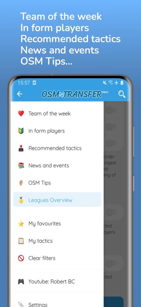 OSM Transfer: Scout list Screenshot4