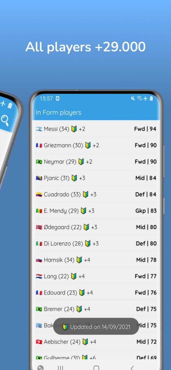 OSM Transfer: Scout list Screenshot2