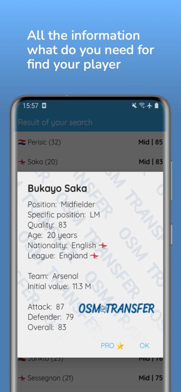 OSM Transfer: Scout list Screenshot3