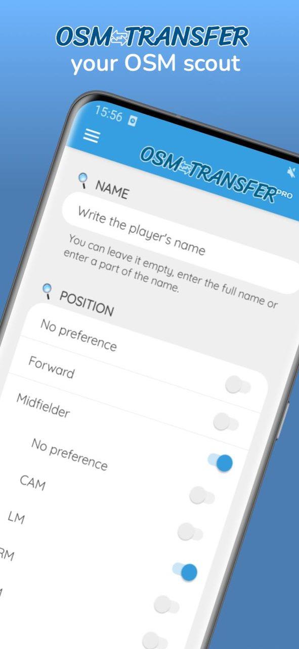 OSM Transfer: Scout list Screenshot1