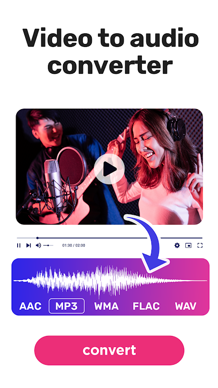 Video to audio, mp3 converter Screenshot1