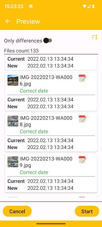 EXIF Image & Video Date Fixer Screenshot3