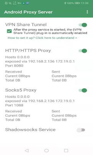 Android Proxy Server Screenshot3