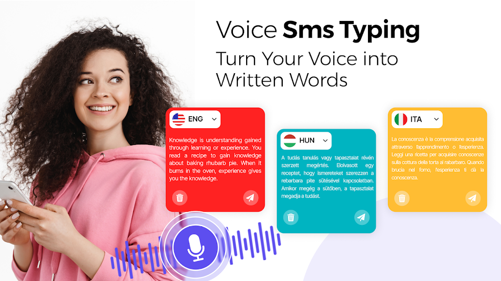 Voice sms typing: SMS by voice Screenshot4