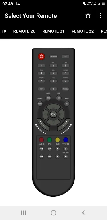 DD FreeDish Remote Control Screenshot4