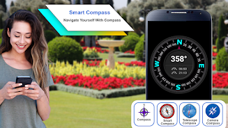 Smart Compass Sensor Android Screenshot1