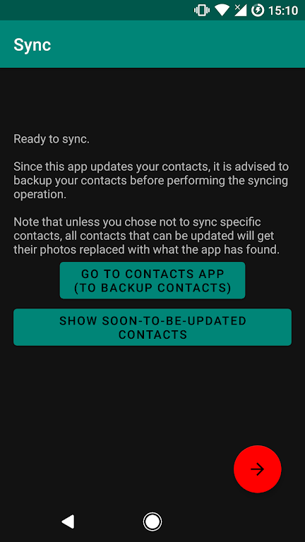 Contacts Sync (requires ROOT) Screenshot3