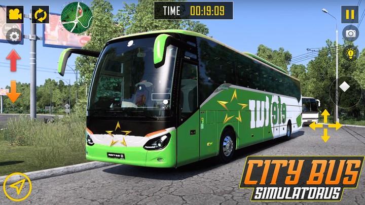 Modern Bus Coach Driving Games Screenshot1