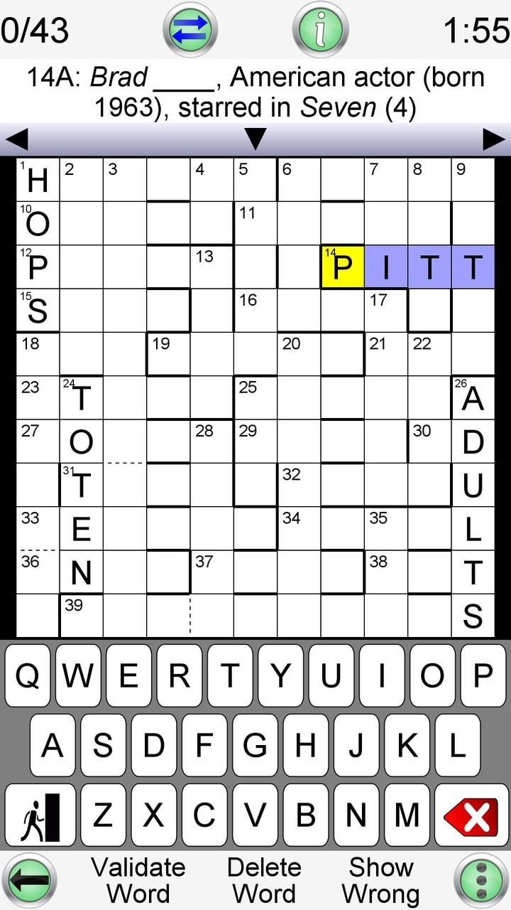 Barred Crossword Screenshot1