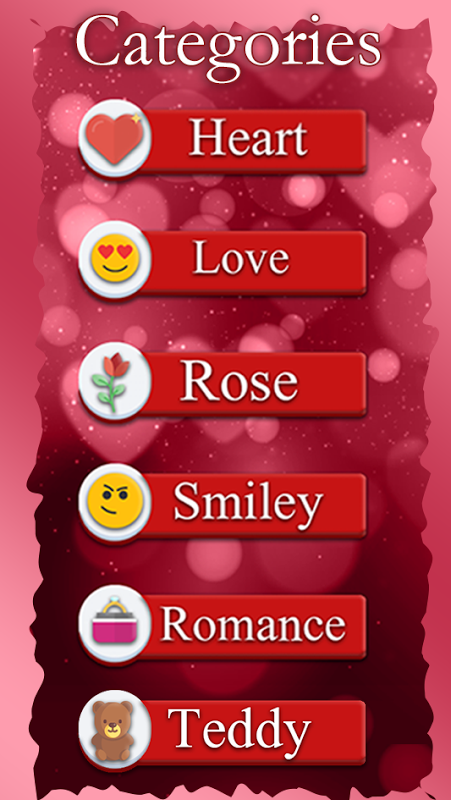 Valentine Love Emojis Screenshot1