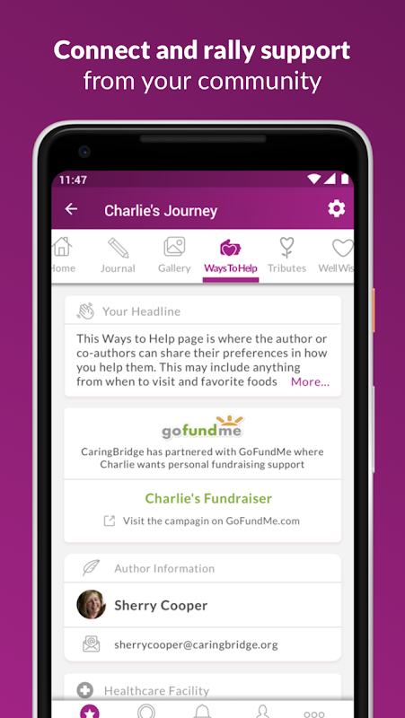CaringBridge Screenshot2