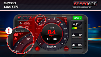 Speedbot. GPS/OBD2 Speedometer Screenshot2