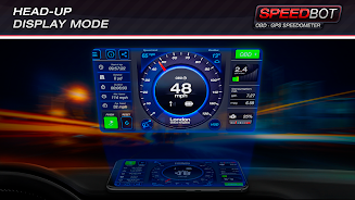 Speedbot. GPS/OBD2 Speedometer Screenshot3