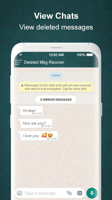 View deleted message & Restore deleted Photos Screenshot3