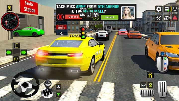 City Taxi Car Driver Taxi Game Screenshot1