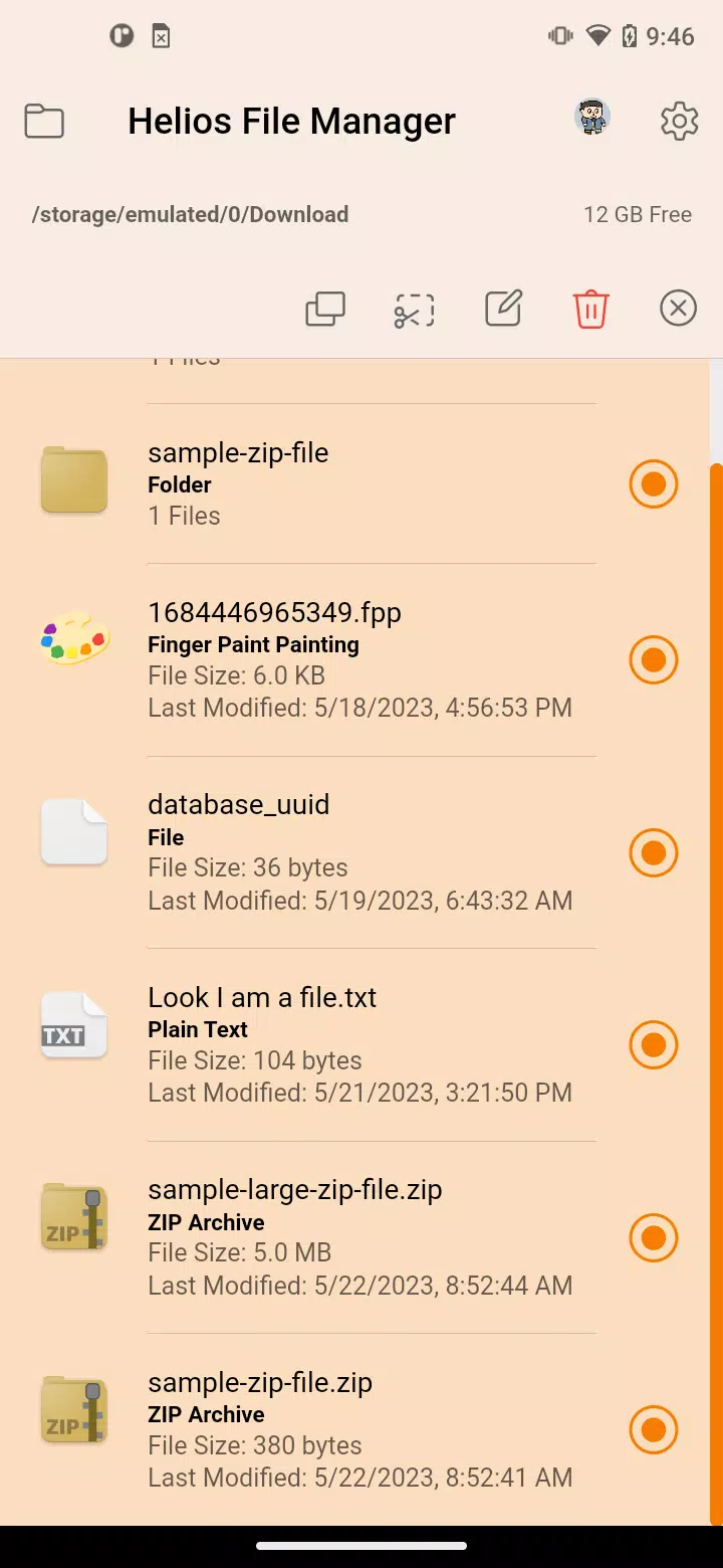 Helios File Manager Screenshot1