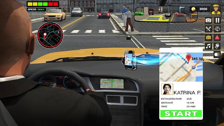 City Taxi Car Driver Taxi Game Screenshot3