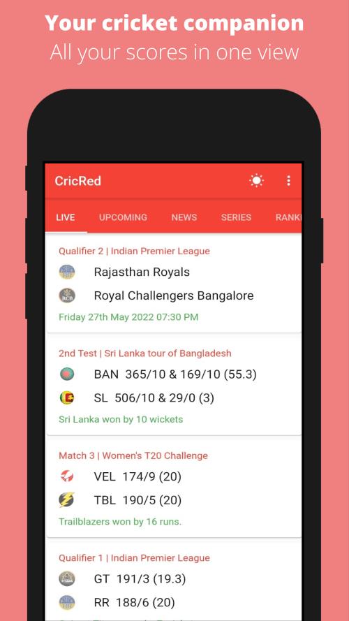 CricRed Screenshot1