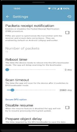 nRF Device Firmware Update Screenshot3