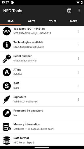 NFC Tools Screenshot1