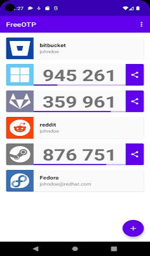 FreeOTP Authenticator Screenshot3