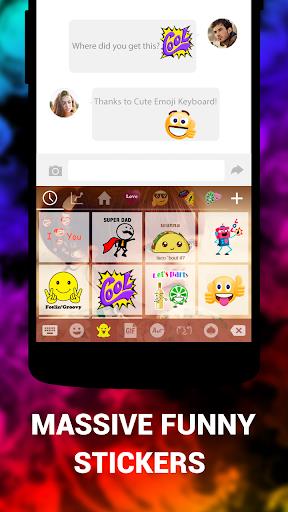 Emoji Keyboard Cute Emoticons Screenshot1