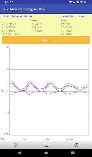 G-sensor Logger Screenshot1