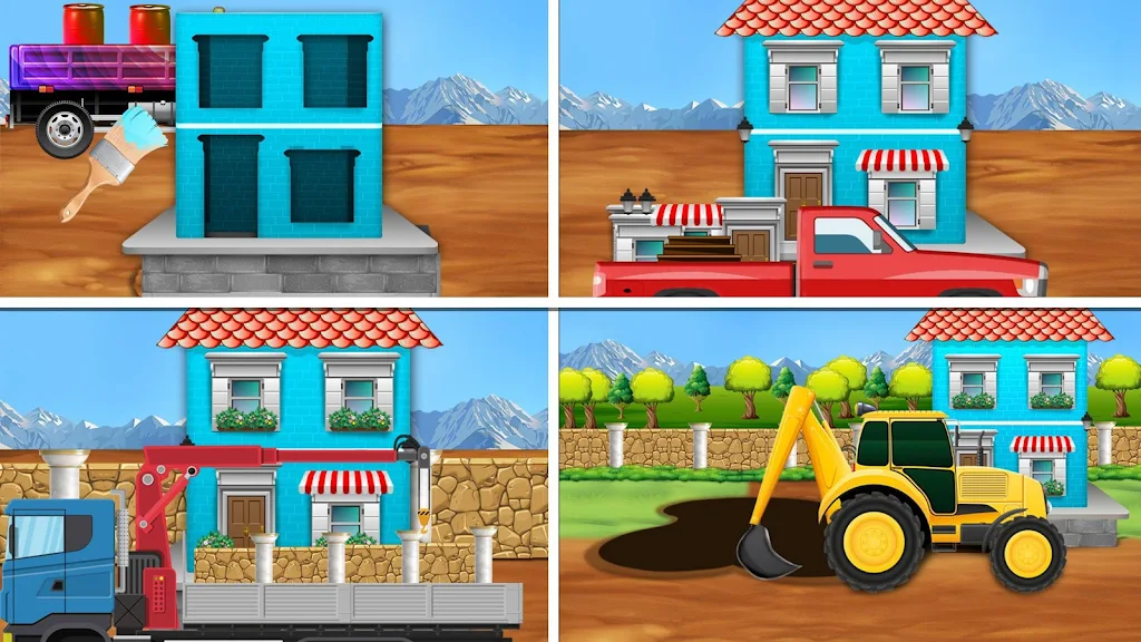 House Construction Trucks Game Screenshot2