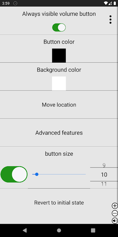 Always visible volume button Screenshot1