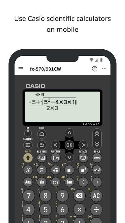 ClassWiz Calc App Screenshot1