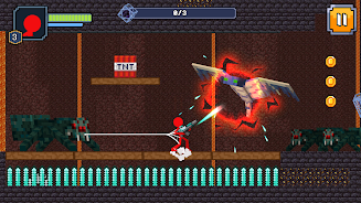 Red Stickman in Craft World Screenshot3