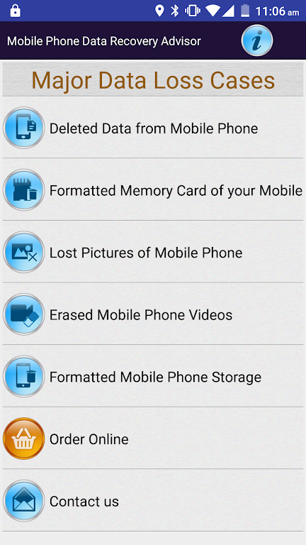 Mobile Phone Recovery Help Screenshot1