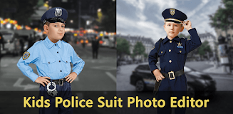 Kids Police Suit Photo Editor Screenshot1