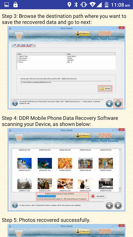 Mobile Phone Recovery Help Screenshot4