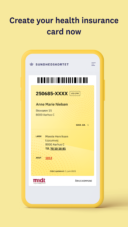 Sundhedskortet Screenshot1