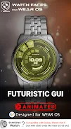 Futuristic GUI Watch Face Screenshot1