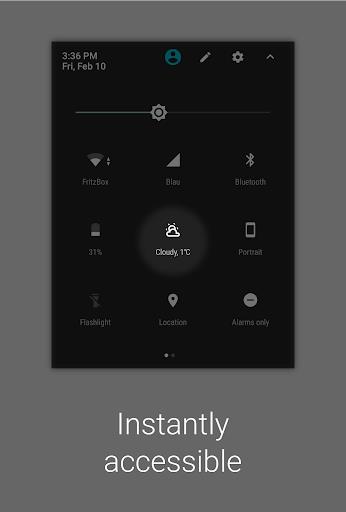 Weather Quick Settings Tile Screenshot3