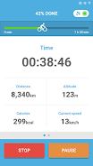 Bike Ride Tracker. Bicycle GPS Screenshot2