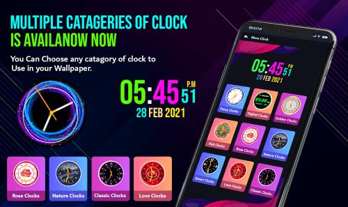 Neon Night Clock Screenshot5