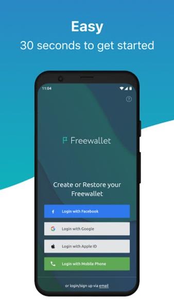 Crypto Blockchain Wallet by Freewallet Screenshot1