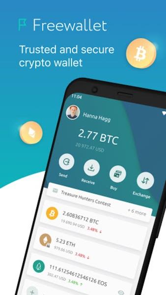 Crypto Blockchain Wallet by Freewallet Screenshot8