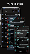 Cool black messenger theme Screenshot3