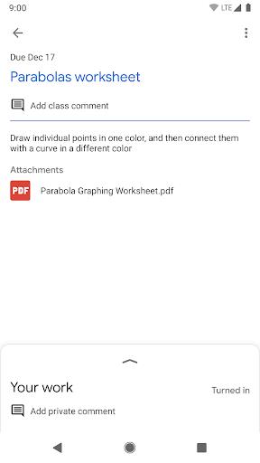 Google Classroom Screenshot2