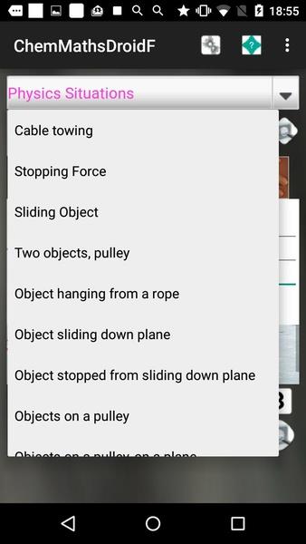 ChemMathsDroidF Screenshot3